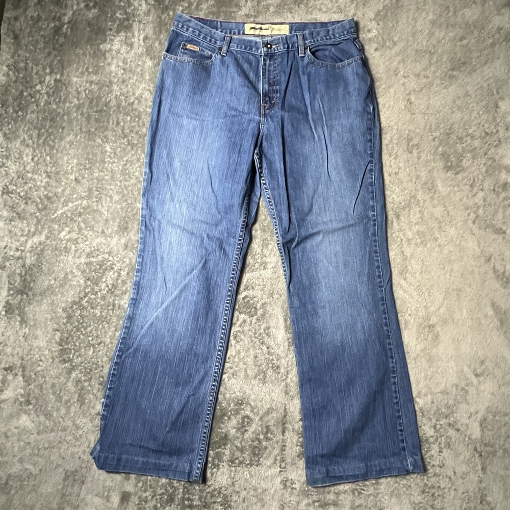 Eddie Bauer Women's Classic Bootcut Jeans, Size 18 Blue Denim